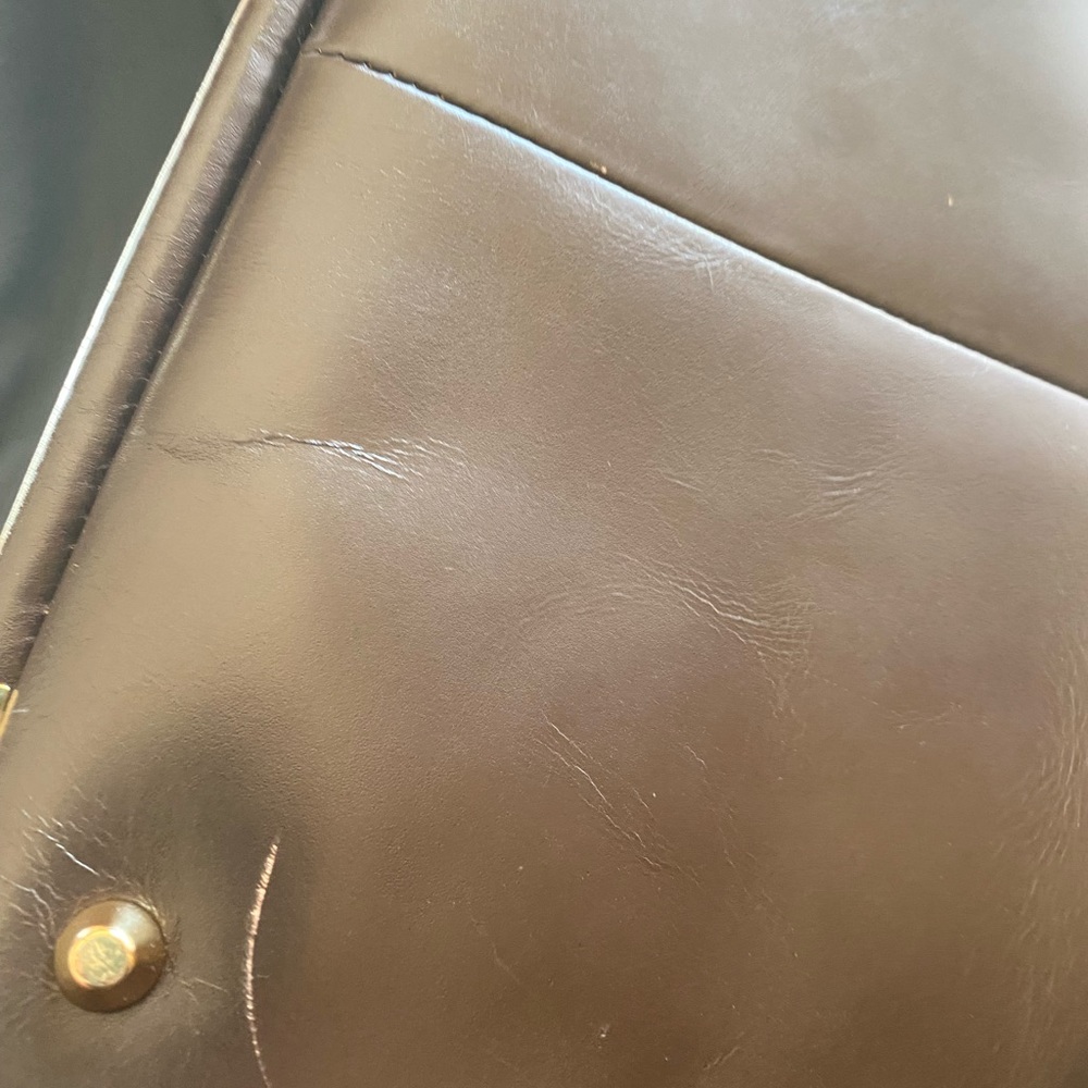 Juicy Couture Huge Brown Woven Leather Tote!! EUC RARE Stunningly Gorgeous 💛HP💛 - Picture 9 of 16